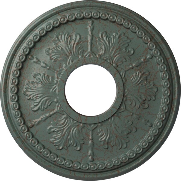 Ekena Millwork Tirana Medallion (Canopies up to 4 3/4"), 13 7/8"OD x 3 3/4"ID x 1 1/4"P, Cloud Burst Crackle CM13TICBC - main